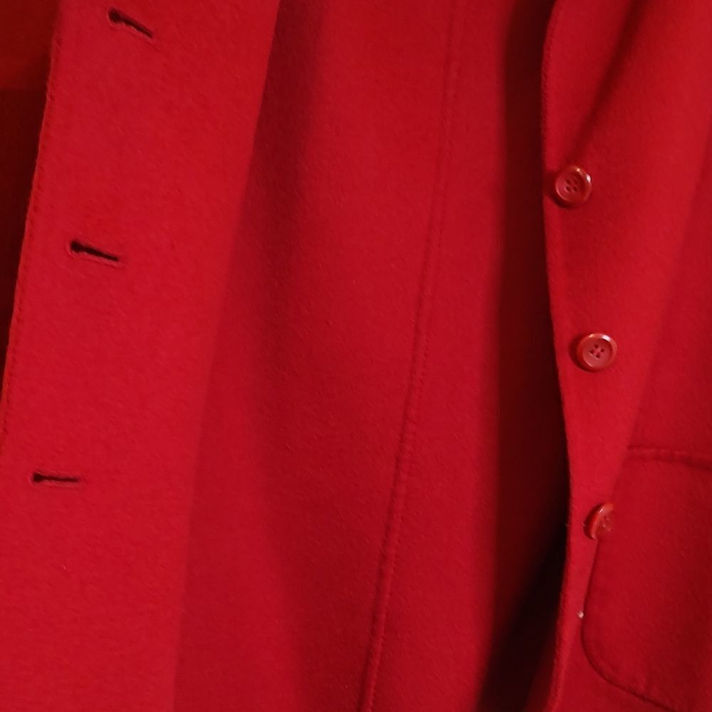 Pendleton Red Merino 3 Button Wool Blazer Jacket Size L - Picture 12 of 12